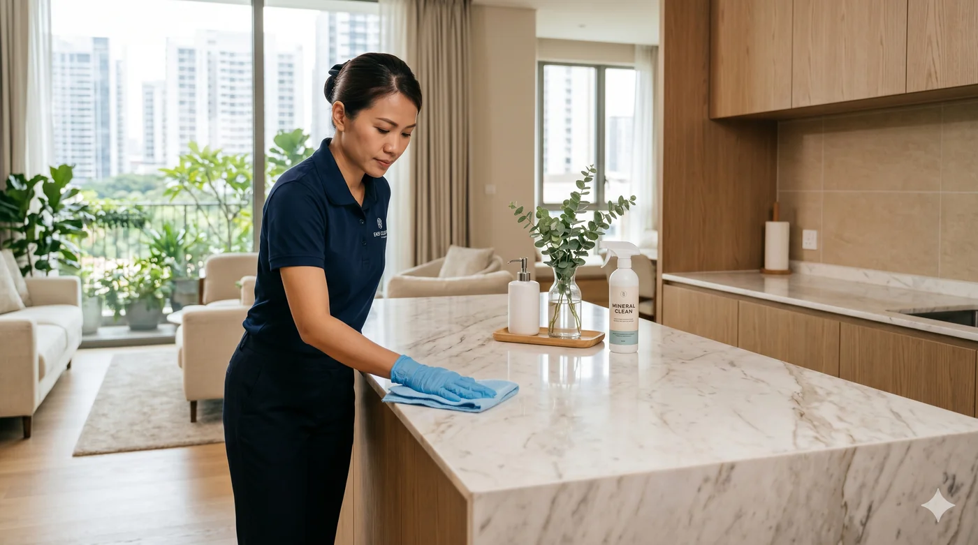 Sparkle Pro professional cleaning a Singapore home