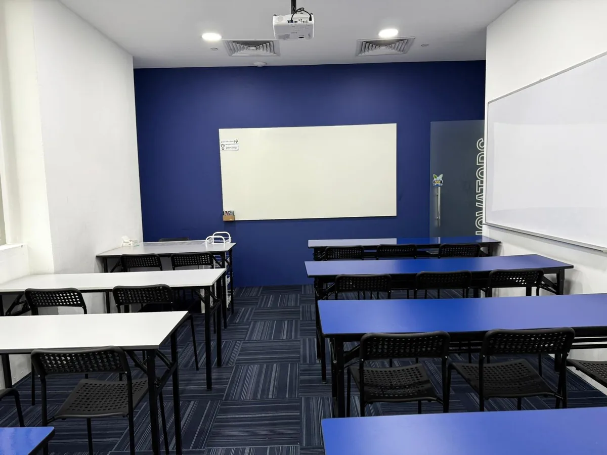 Office cleaning result — training room spotless