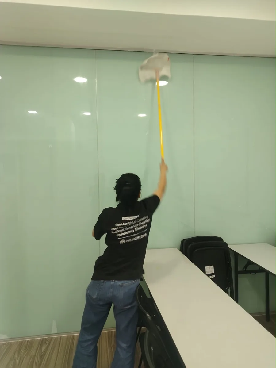 Deep cleaning — ceiling and cornice areas often missed by regular cleaning