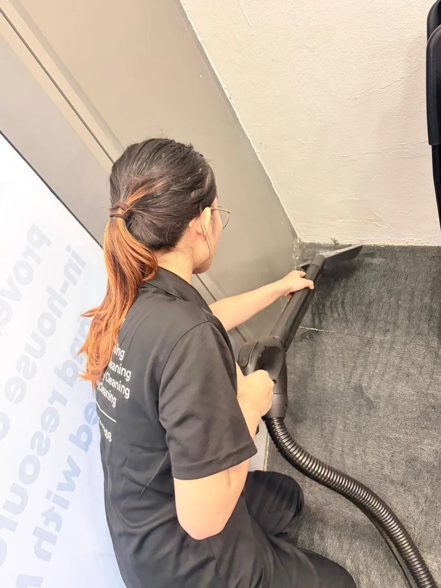 Deep cleaning — carpet and wall junction vacuum